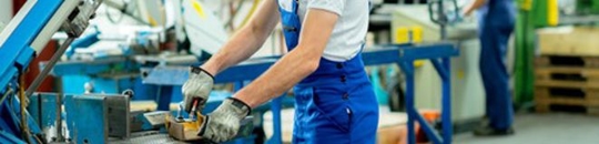 Person at an industrial job