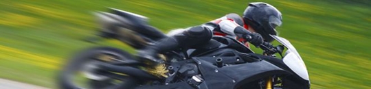 A biker on his motorcycle